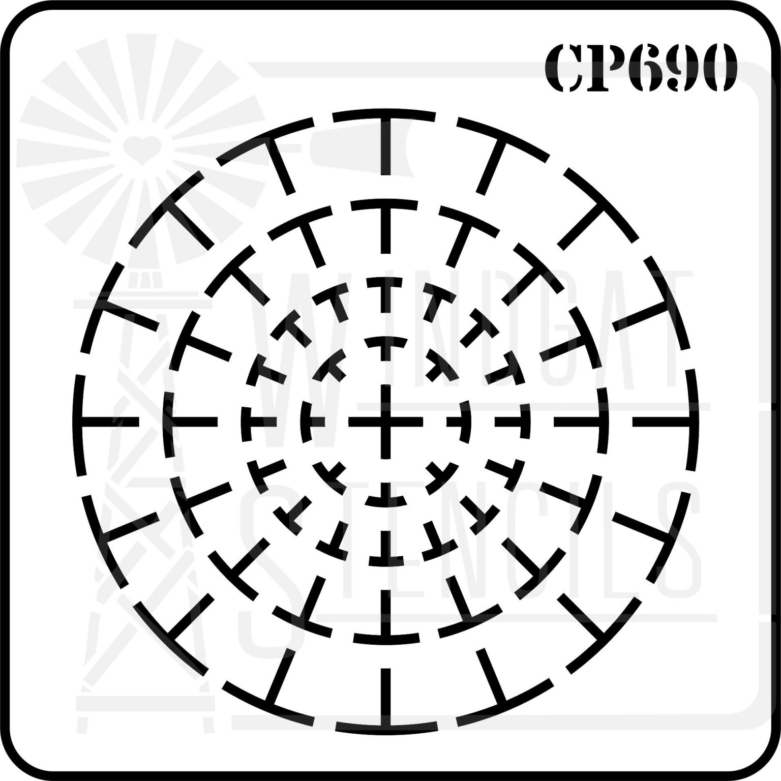 CP690 Stencil Windgat Stencils